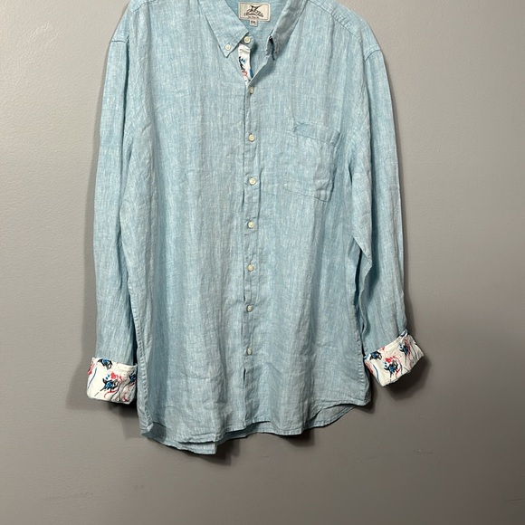 Madda Fella Linen Long Sleeve Linen Shirt size XXL- gently used - Picture 14 of 14